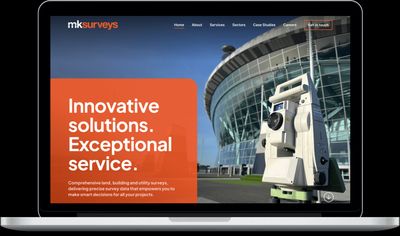 MK Surveys website homepage thumbnail